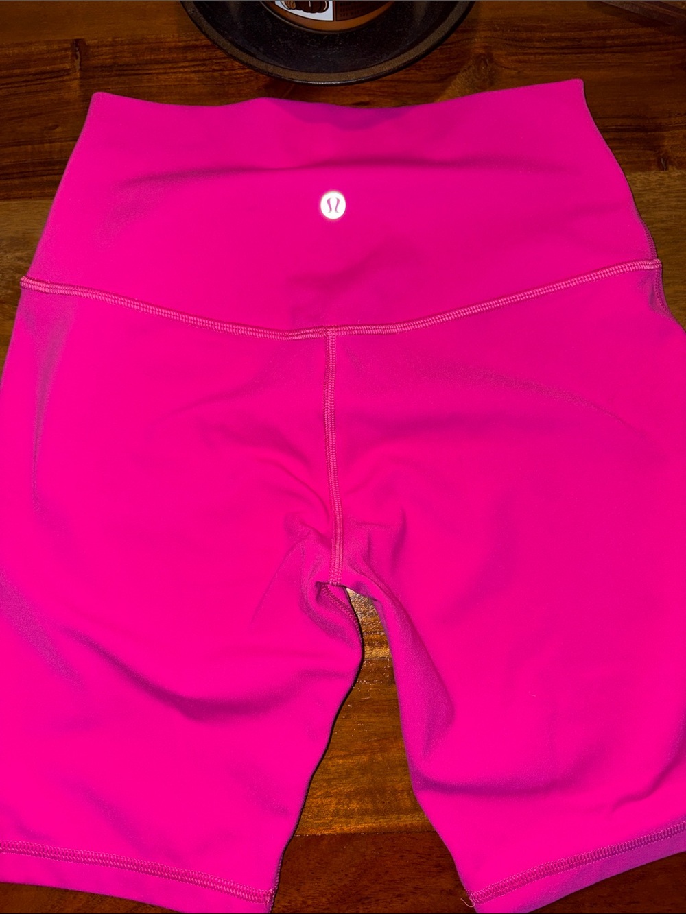lululemon athletica Neon Pink High-Rise Bike Shorts